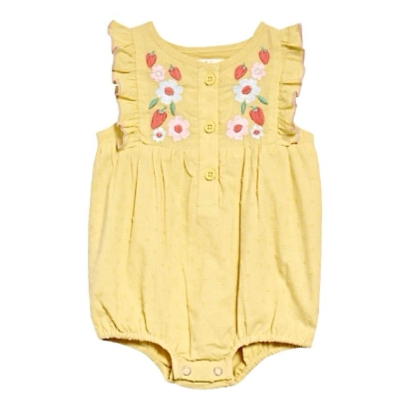 Mini Boden Other - Mini Boden Embroidered Bubble Romper